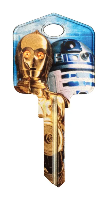 HILLMAN Star Wars Droids House/Padlock Universal Key Blank Single (Pack of 5)