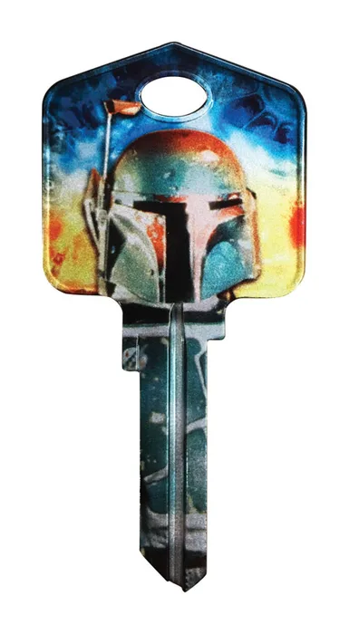 HILLMAN Star Wars Boba Fett House/Padlock Universal Key Blank Single (Pack of 5)