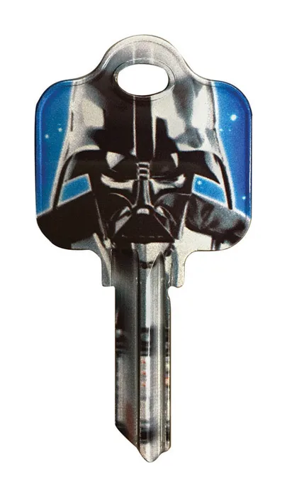 HILLMAN Star Wars Darth Vader House/Padlock Universal Key Blank Single (Pack of 5)