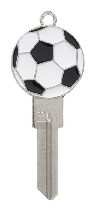 HILLMAN Soccer 3D Keys House/Padlock Universal Key Blank Single For Universal (Pack of 4)