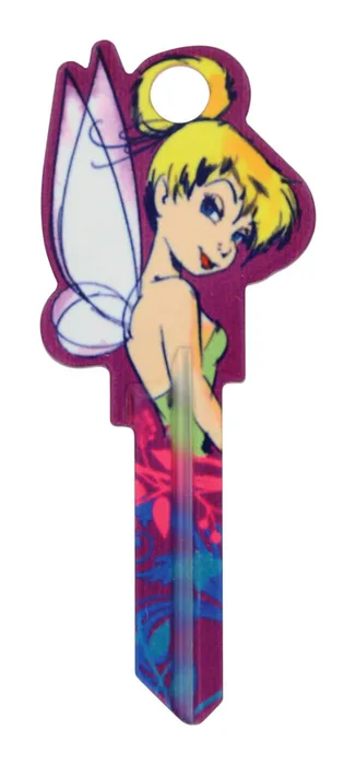 HILLMAN Disney Tinker Bell House/Padlock Universal Key Blank Single (Pack of 5)