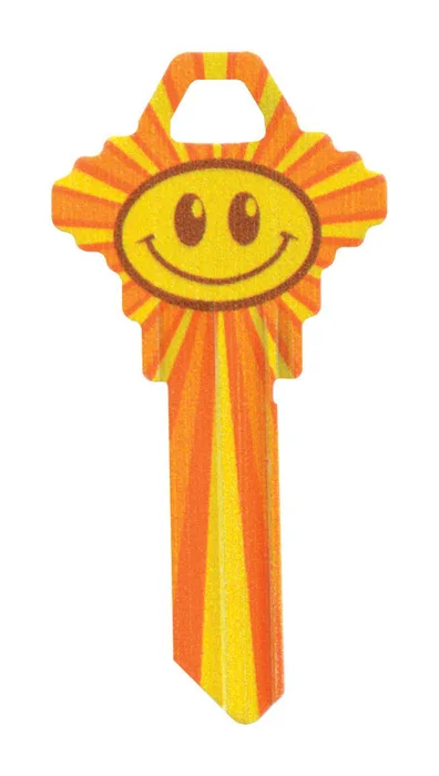 HILLMAN Wackey Smiley Face House/Office Universal Key Blank Single (Pack of 6)