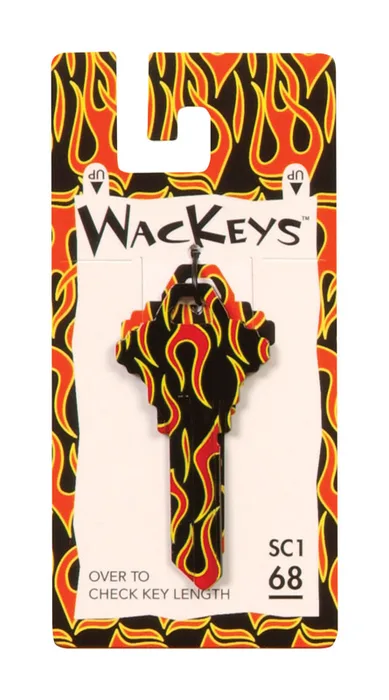 HILLMAN Wackey Flames House/Office Universal Key Blank Single (Pack of 6)
