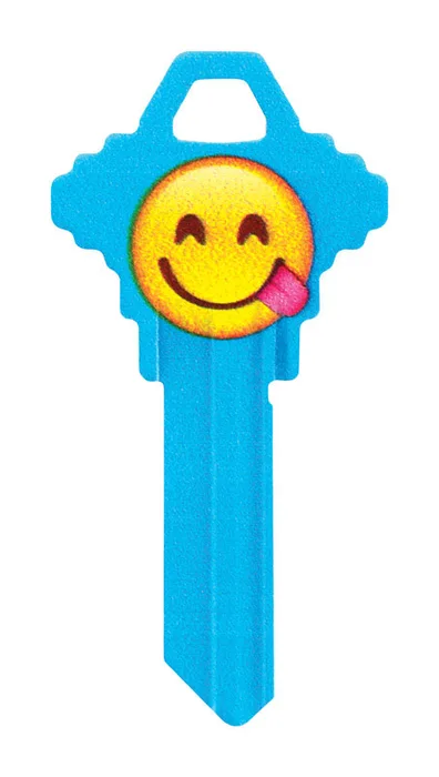 HILLMAN Wackey Emoji House/Office Universal Key Blank Single (Pack of 6)