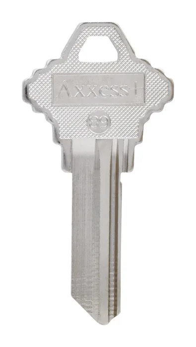 HILLMAN Traditional Key House/Office Key Blank 89 Single For Schlage Locks Silver (Pack of 4)