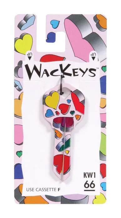 HILLMAN Wackey Hearts House/Office Universal Key Blank Single (Pack of 6)