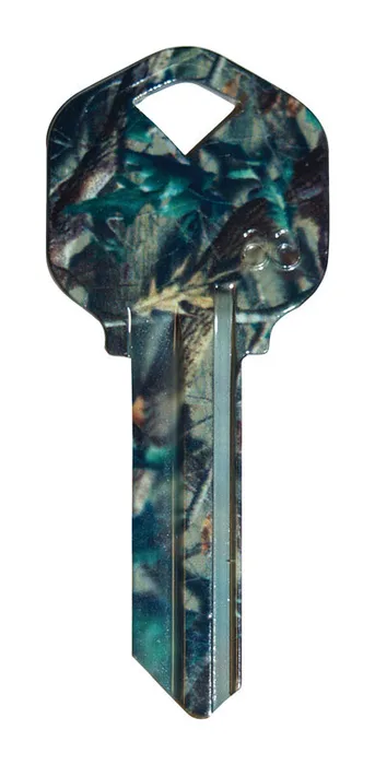HILLMAN Wackey Green Camo House/Office Universal Key Blank Single Green (Pack of 6)
