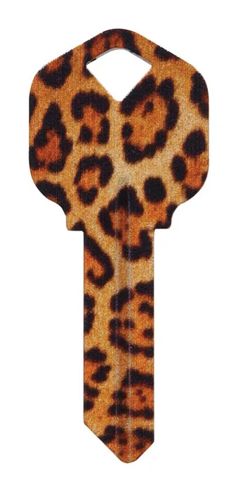 HILLMAN Wackey Leopard House/Office Universal Key Blank Single (Pack of 6)