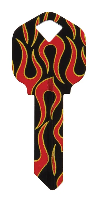 HILLMAN Wackey Flames House/Office Universal Key Blank Single (Pack of 6)