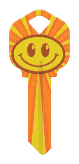 HILLMAN Wackey Smiley Face House/Office Universal Key Blank Single (Pack of 6)
