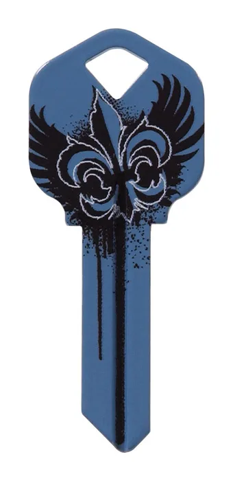 HILLMAN Wackey House/Office Universal Key Blank Single Blue (Pack of 6)