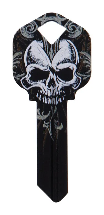 HILLMAN Wackey Skull House/Office Universal Key Blank Single (Pack of 6)