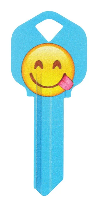 HILLMAN Wackey Emoji House/Office Universal Key Blank Single (Pack of 6)