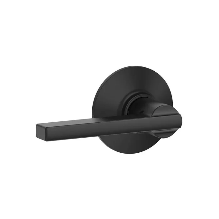 Schlage Latitude Matte Black Passage Lever