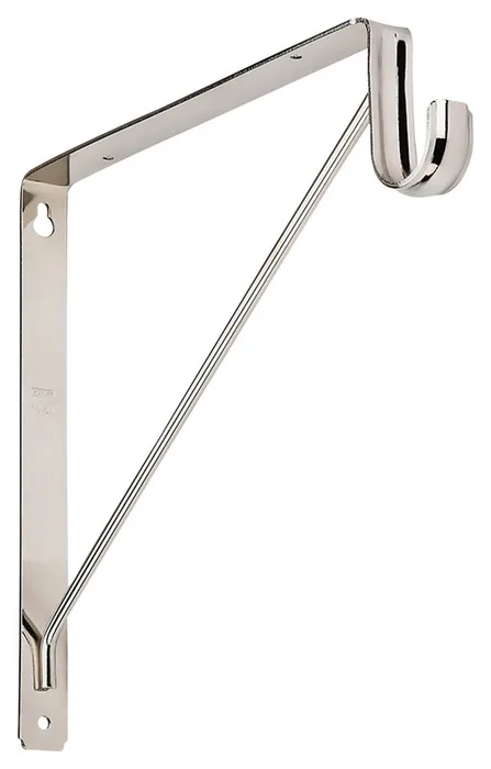 National Hardware Silver Steel Shelf/Rod Bracket 32 Ga. 12-7/16 in. L (Pack of 10)