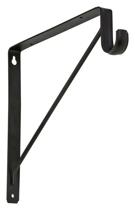 National Hardware Bronze Steel Shelf/Rod Bracket 32 Ga. 12-7/16 in. L 125 lb (Pack of 10)