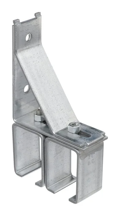 National Hardware 1-3/4 in. L Galvanized Silver Steel Double Box Rail Bracket 1 pk (Pack of 2)