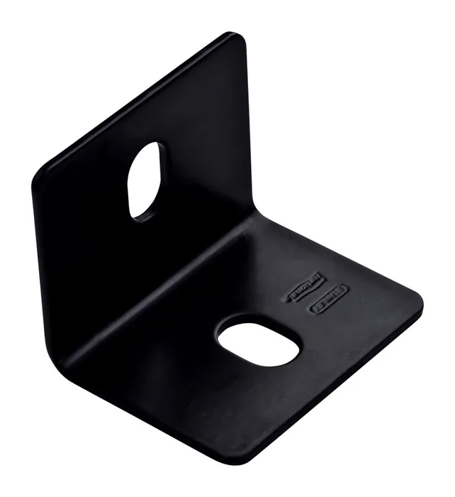 National Hardware 2.4 in. H X 3 in. W X 0.125 in. D Black Carbon Steel Inside/Outside Square Corner (Pack of 5)