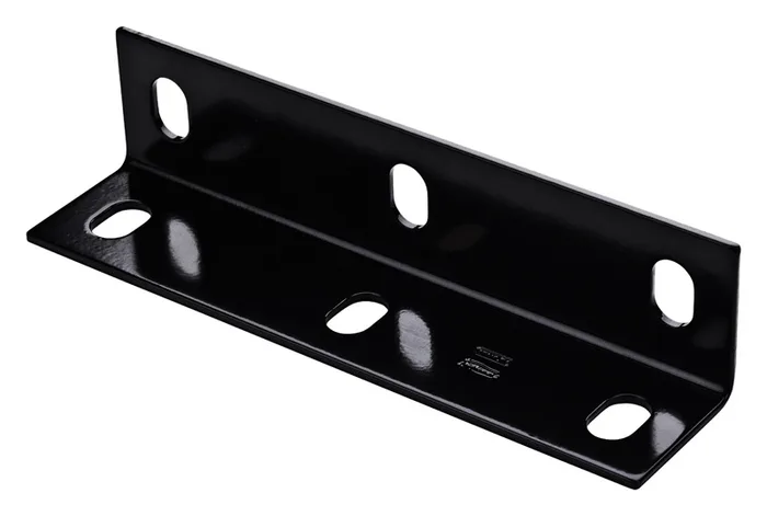 National Hardware 2.1 in. H X 9 in. W X 0.125 in. D Black Carbon Steel Inside/Outside Wide Corner Br (Pack of 5)