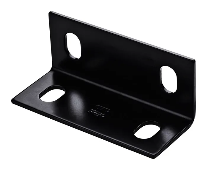 National Hardware 2.1 in. H X 5 in. W X 0.125 in. D Black Carbon Steel Inside/Outside Wide Corner Br (Pack of 5)