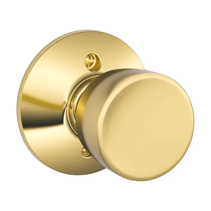 Schlage Bell Bright Brass Dummy Knob