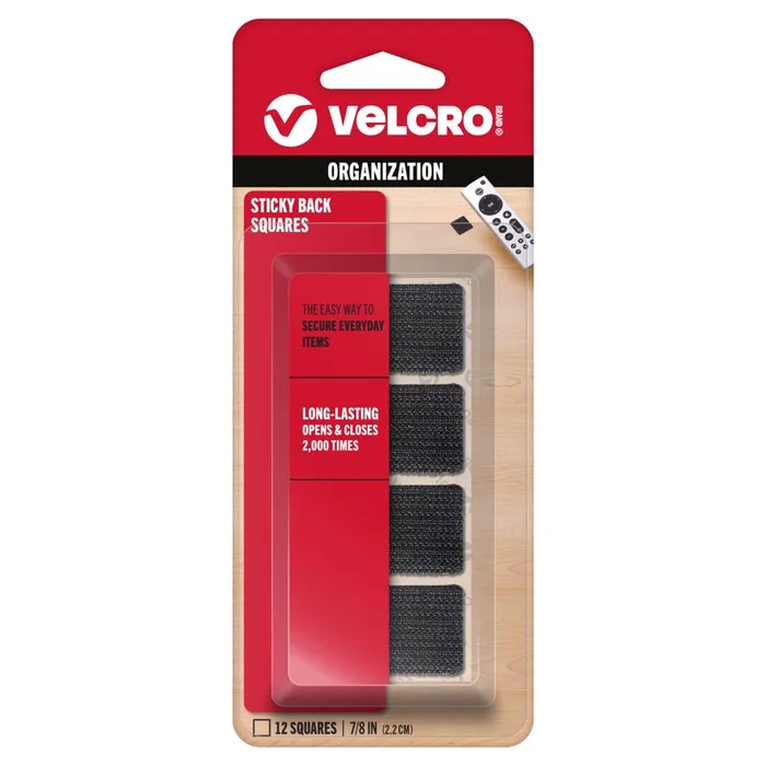 VELCRO Brand Sticky Back Small Nylon Hook and Loop Fastener 7/8 in. L 12 pk (Pack of 6)