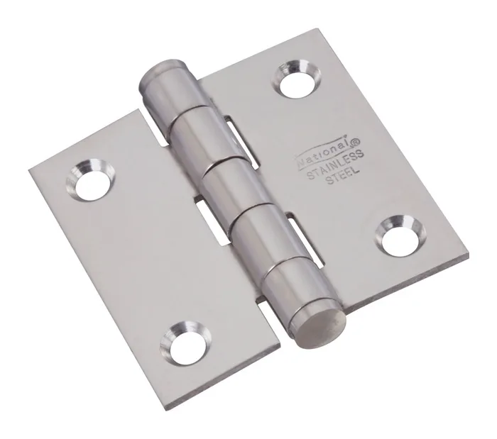 National Hardware 2 in. L Stainless Steel Door Hinge 2 pk