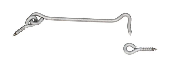 National Hardware Large Silver Stainless Steel 6 in. L Hook and Eye 1 pk (Pack of 3)