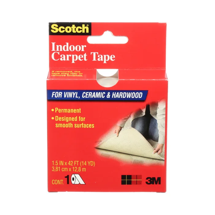 3M Scotch 1.5 in. W X 42 ft. L Reversible Vinyl Indoor Carpet Tape (Pack of 4)