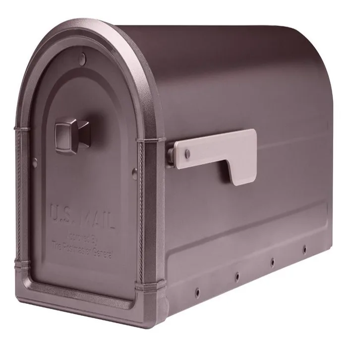 Architectural Mailboxes Roxbury Classic Galvanized Steel Post Mount Rubbed Bronze Mailbox
