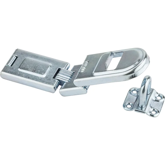 National Hardware Zinc-Plated Steel 7-3/4 in. L Double Hinge Safety Hasp 1 pk (Pack of 3)