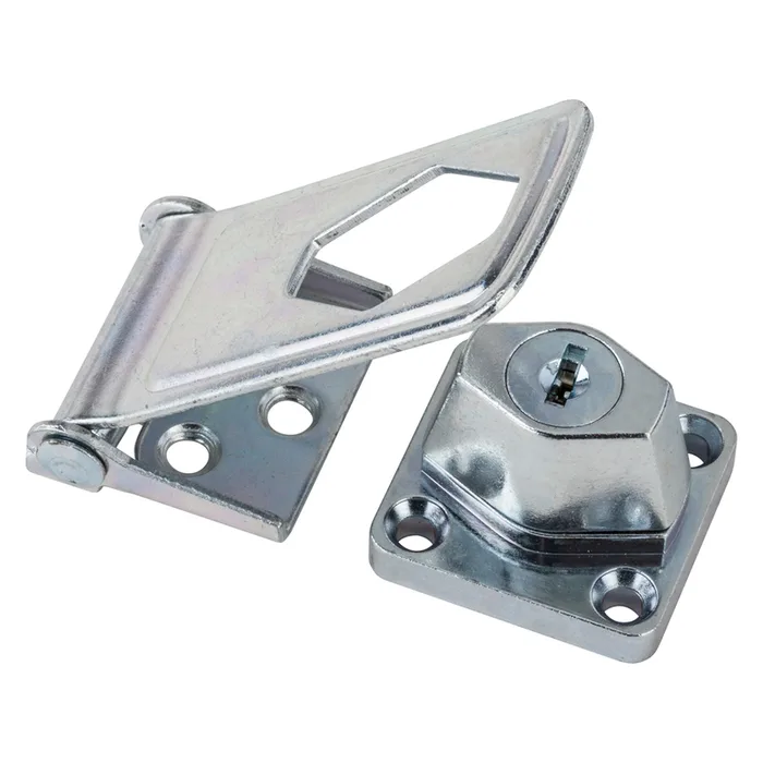 National Hardware Zinc-Plated Steel 3.5 in. L Keyed Hasp Lock 1 pk (Pack of 5)