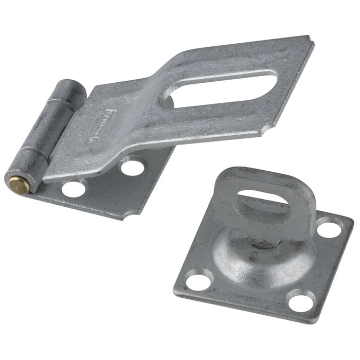 National Hardware Galvanized Brass/Steel 3-1/4 in. L Swivel Staple Safety Hasp 1 pk (Pack of 5)