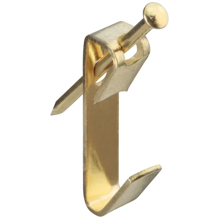 National Hardware Brass-Plated Picture Hanger 30 lb 8 pk (Pack of 5)