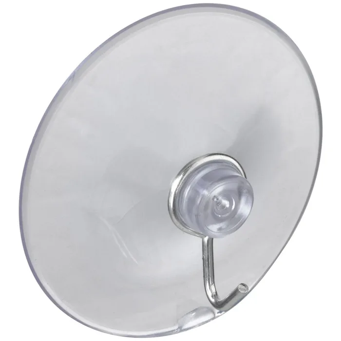 National Hardware 2-5/16 in. L Clear Metal/Plastic Large Suction Hook 2 lb. cap. 1 pk (Pack of 5)