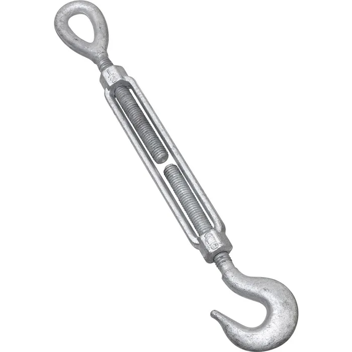 National Hardware 1/2 in. D X 6 in. L Galvanized Steel Hook and Eye Turnbuckle 1 pk (Pack of 10)