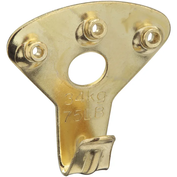 National Hardware Brass-Plated Picture Hanger 75 lb 1 pk (Pack of 5)