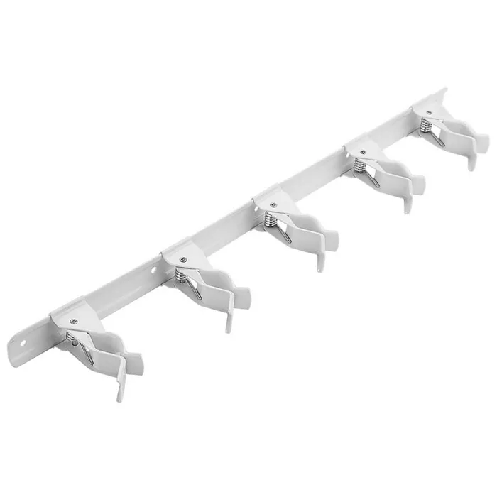 National Hardware 17 in. L White Steel Grip Clamp Organizer 10 lb. cap. 1 pk (Pack of 6)