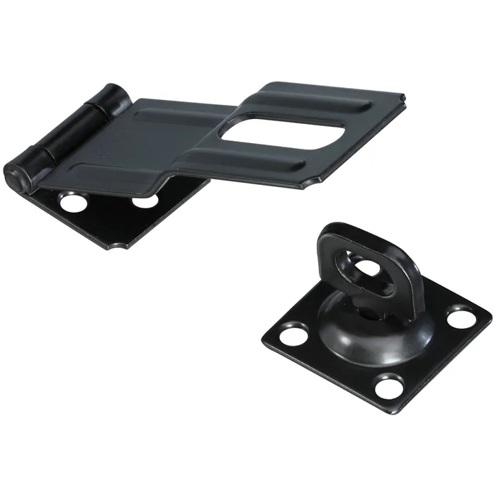 National Hardware Aluminum/Steel 4-1/2 in. L Swivel Staple Safety Hasp 1 pk (Pack of 5)