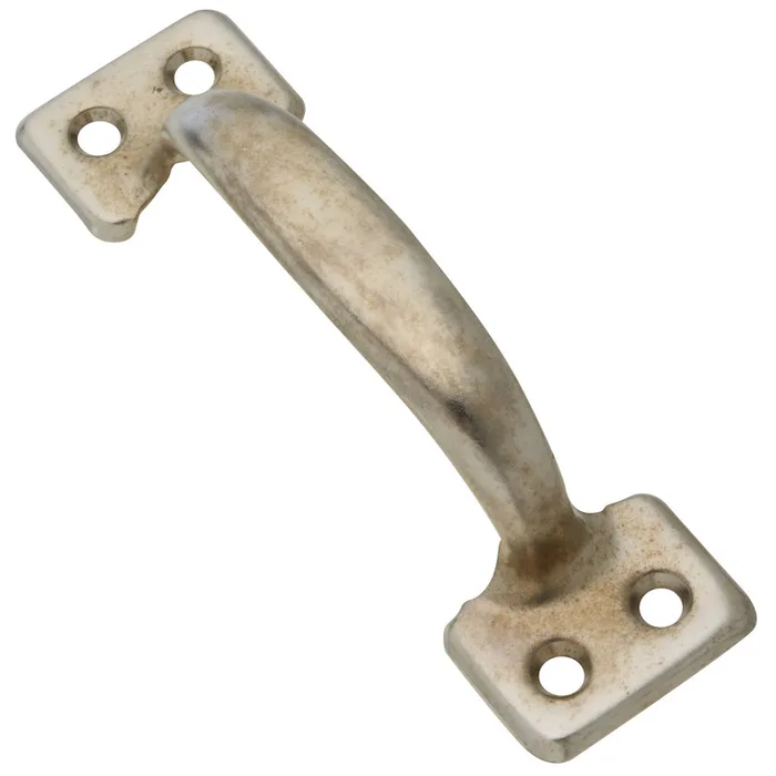 National Hardware Nickel Gray Steel Window Sash Lift 4 in. L X 2.2 in. H 1 pk (Pack of 5)