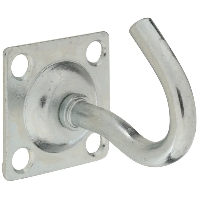 National Hardware Medium Zinc-Plated Silver Steel 2.33 in. L Clothesline Hook 140 lb 1 pk (Pack of 5)