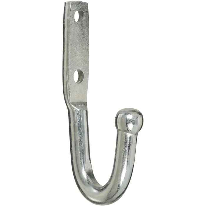 National Hardware Large Zinc-Plated Silver Steel 3-3/4 in. L Rope/Tarp Hook 1 pk (Pack of 10)