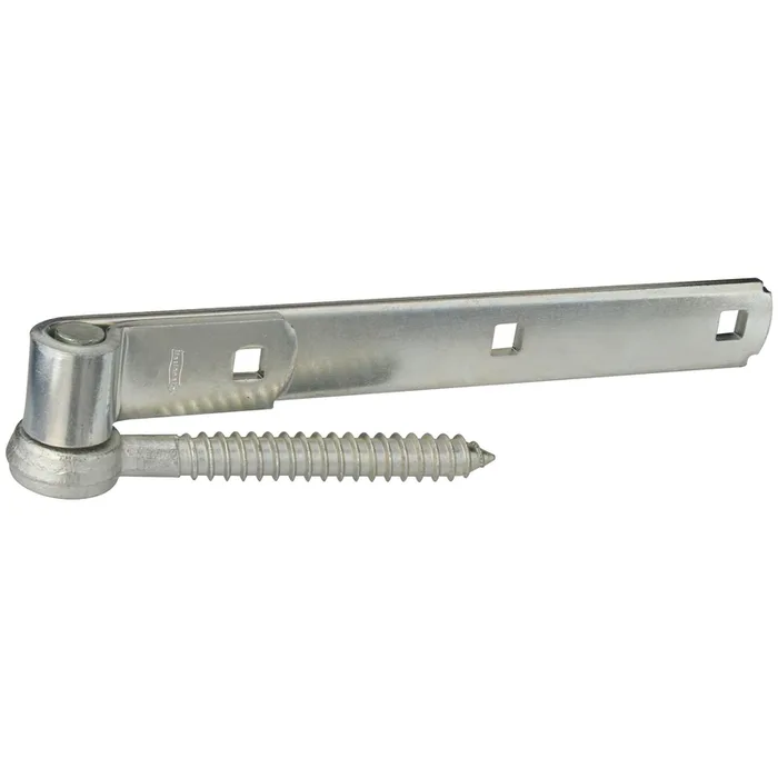 National Hardware 10 in. L Zinc-Plated Silver Steel Screw Hook And Strap Hinge 1 pk (Pack of 5)
