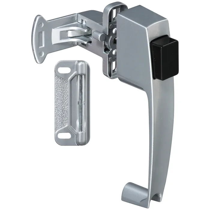 National Hardware Satin Silver Zinc Push Button Latch 1 pk (Pack of 3)
