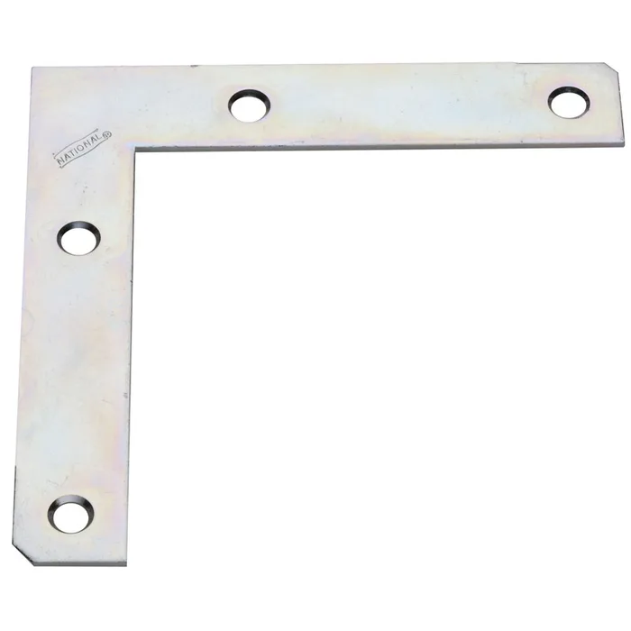 National Hardware Steel Flat Corner Brace (Pack of 20)
