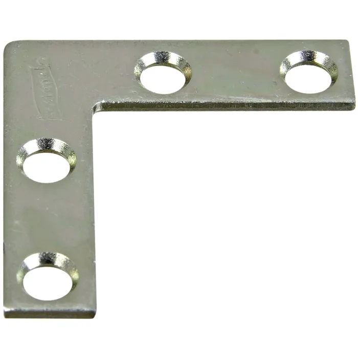 National Hardware Steel Flat Corner Brace (Pack of 40)