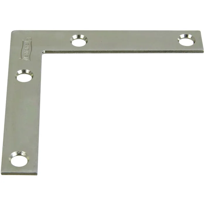 National Hardware 3 in. H X 1/2 in. W X 0.07 in. D Steel Flat Corner Brace (Pack of 40)