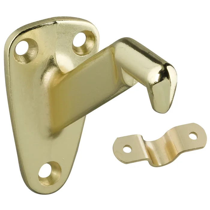 National Hardware Gold Zinc Die Cast w/Steel Strap Handrail Bracket 3-5/16 in. L (Pack of 10)
