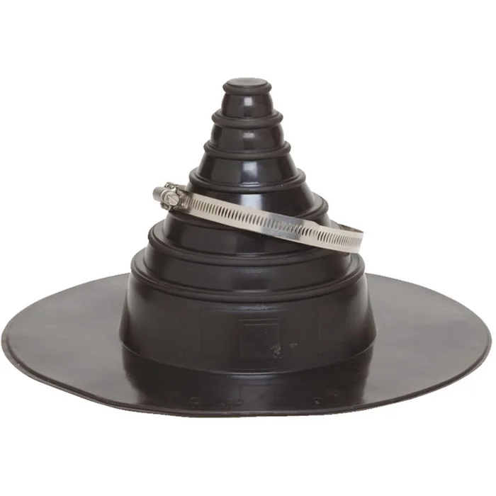 GenTite 13-1/2 in. W X 13-1/2 in. L Rubber Pipe Boot Repair System Black (Pack of 6)