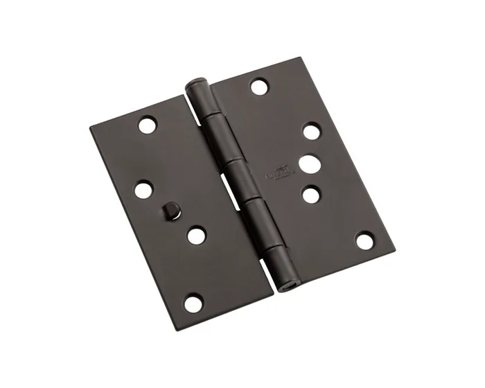 National Hardware 4 in. L Black Door Hinge 3 pk (Pack of 5)